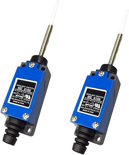 Xenocam Adjustable Limit Switch Roller Lever Arm Momentary Limit Switch ME-8166 5A 250V AC / 0.4A 115V DC End Position Switch Limit Switch for Electric Control Switch 1NC+1NO 2Pcs Xenocam Adjustable Limit Switch Roller Lever Arm Momentary Limit Switch ME-8166 5A 250V AC / 0.4A 115V DC End Position Switch Limit Switch for Electric Control Switch 1NC+1NO 2Pcs von XENOCAM