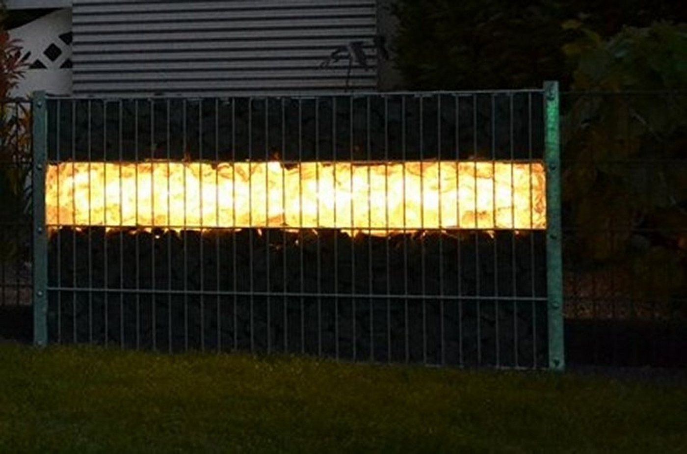 XENON LED Außen-Wandleuchte 6883 Gabionen Leuchte LED 360 Grad 230 Volt 1,40 m Gelb, LED, Xenon von XENON