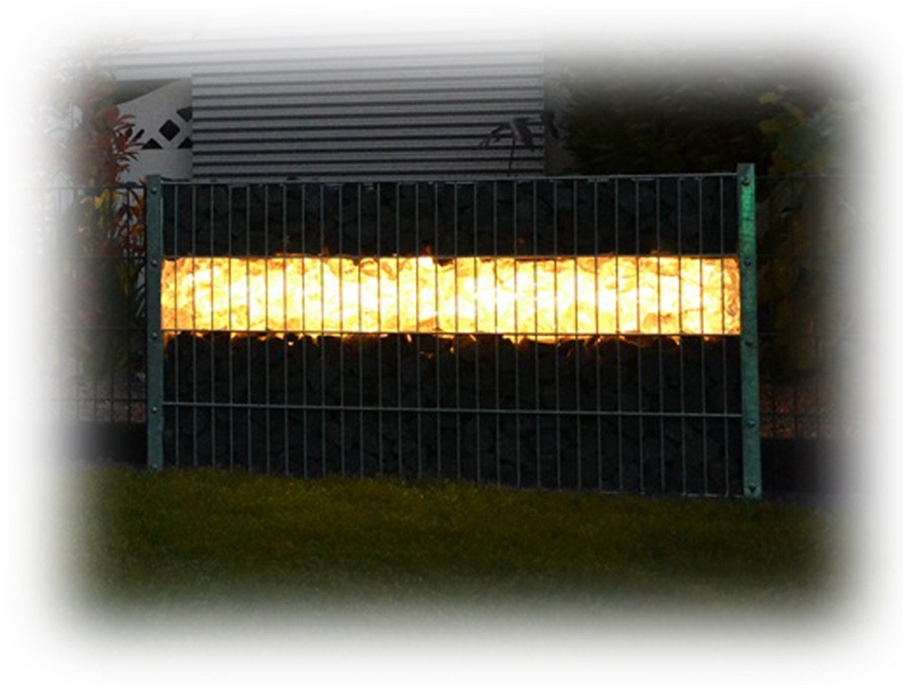 XENON LED Außen-Wandleuchte 8517 Gabionen Leuchte 230 Volt LED 360° 2 x 0,9 m warm weiß, LED, Xenon / Warm Weiß von XENON