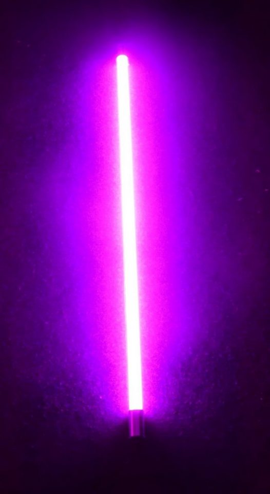 XENON LED Außen-Wandleuchte LED Gabionen Röhr m. Kunststoff-Röhre 123cm Violett, LED Röhre T8, Xenon von XENON