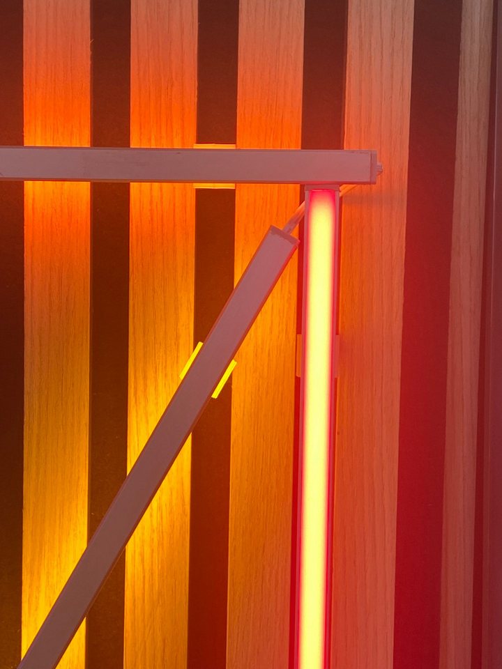 XENON LED Dekolicht 1468 LED ALU Slim 3x1,00m direkt-indirektes Licht Netzteil PINK, Xenon / PINK von XENON