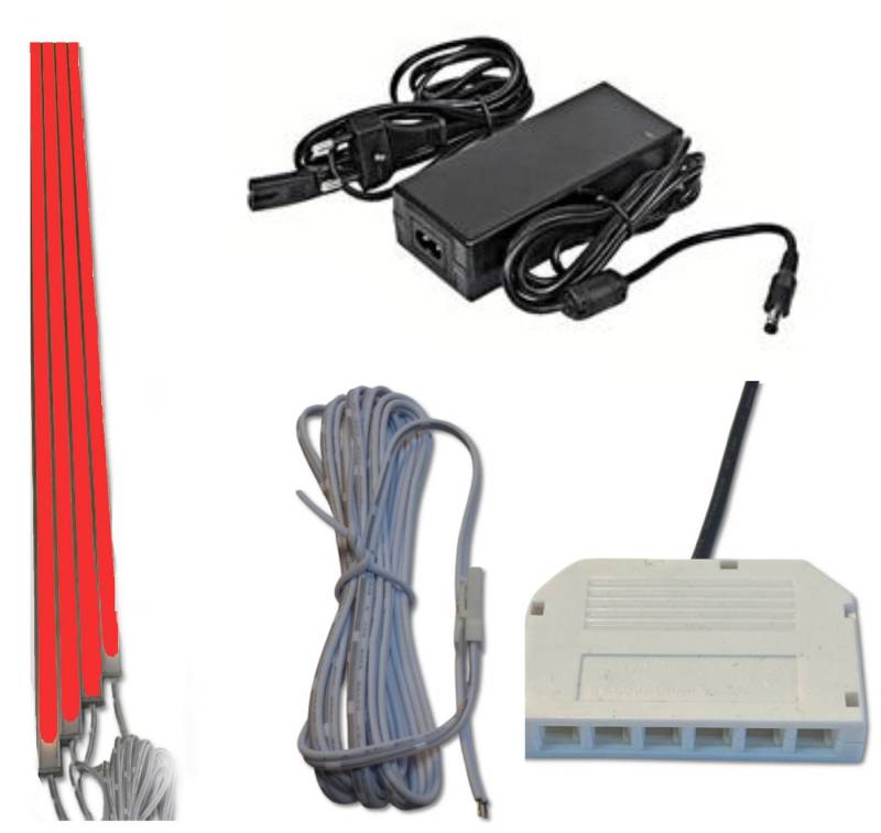 XENON LED Dekolicht 1731 LED ALU Slim 4x1,00m direkt-indirektes Licht Netzteil Rot, Xenon / Rot XENON LED Dekolicht 1731 LED ALU Slim 4x1,00m direkt-indirektes Licht Netzteil Rot, Xenon / Rot von XENON