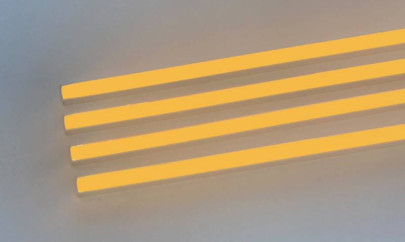 XENON LED Dekolicht 2393 LED ALU Leuchte f Paneele 18mm Abstand 4x100cm Netzteile ORANGE, Xenon / ORANGE von XENON