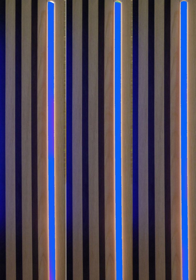 XENON LED Dekolicht 3390 LED Leuchte Kunst. Schiene weiß 3x150cm inkl. Netzteil BLAU, Xenon / Blau von XENON