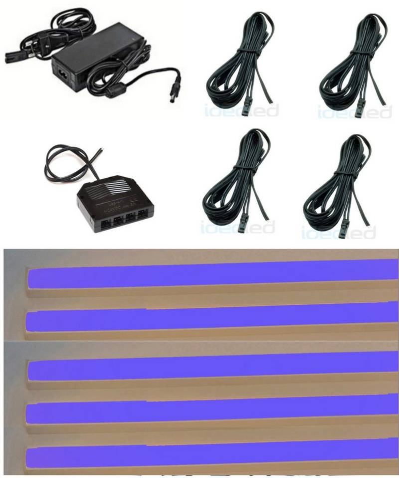 XENON LED Dekolicht 3625 LED Regal Beleuchtung blau 5 x 75 cm inclusive Netzteil, Xenon / Blau XENON LED Dekolicht 3625 LED Regal Beleuchtung blau 5 x 75 cm inclusive Netzteil, Xenon / Blau von XENON