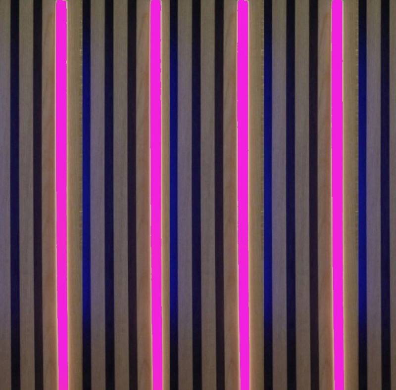 XENON LED Dekolicht 3704 LED Leuchte Kunststoff Schiene weiß 4x125cm Netzteil Rot, LED COB Band (Stripe), Xenon / Rot von XENON