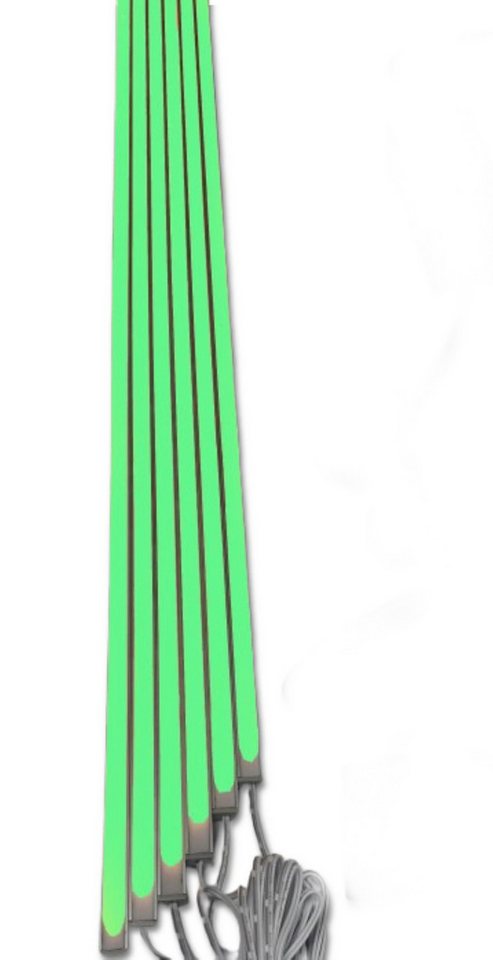 XENON LED Dekolicht 3706 LED Leuchte Kunststoff Schiene weiß 4x125cm Grün Netzteil, Xenon / Grün von XENON