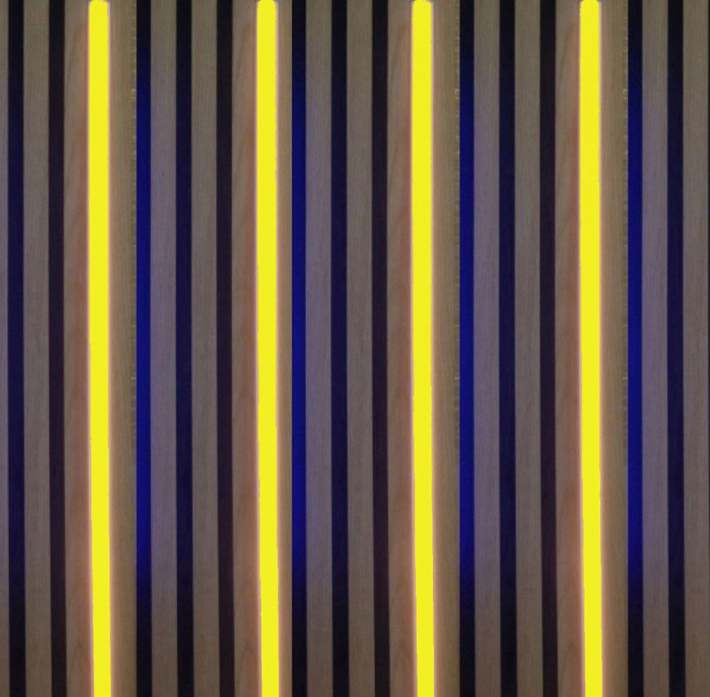 XENON LED Dekolicht 3725 LED Leuchte Kunststoff Schiene 4x150cm Netzteil Gelb, Xenon / Gelb von XENON