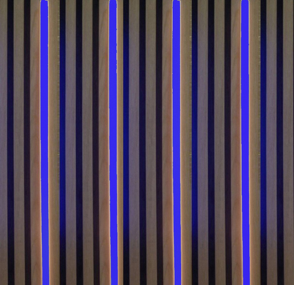 XENON LED Dekolicht 3730 LED Leuchte Kunststoff Schiene 4x150cm inkl. Netzteil Blau, Xenon / BLAU von XENON