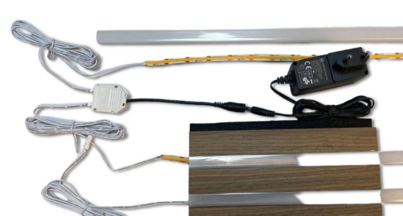 XENON LED Dekolicht 3784 LED RGB Leuchte COB KSS 3x 100cm 4Zonen Fernbedienung, Xenon / Mehrfarbig von XENON