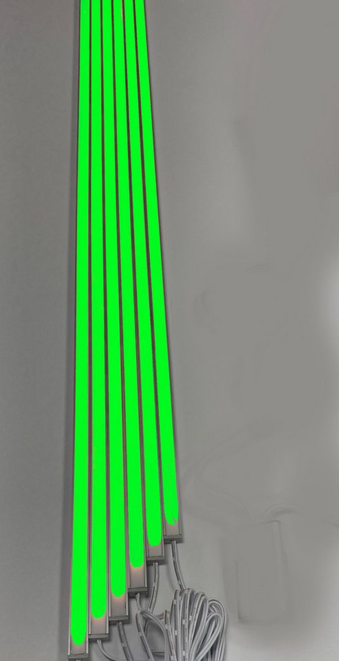 XENON LED Dekolicht 4194 LED Leuchte ALU Schiene Slim 6x1m matt GRÜN inklusive Netzteil, Xenon / ROT von XENON