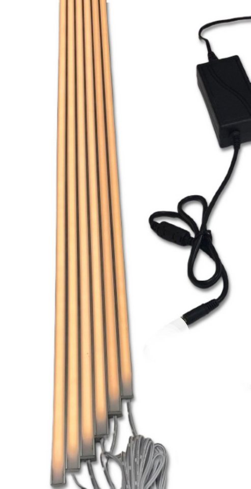 XENON LED Dekolicht 4418 LED Leuchte 6x100cm schwarze Kunststoffschiene Netzteil Warm Weiß, Xenon / Warm Weiß von XENON