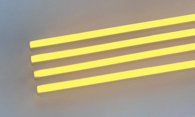 XENON LED Dekolicht 4575 LED RGB Leuchte Kunststoff Schiene schwarz 4x150cm 4Zon Fernbed., Xenon / Mehrfarbig von XENON