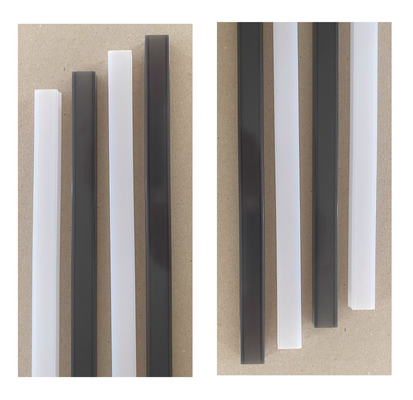 XENON LED Dekolicht 5569 LED Leuchte 5x40cm 2xU-Schiene weiß+schwarz Netzteil Neutralweiß, Xenon / Neutral Weiß von XENON