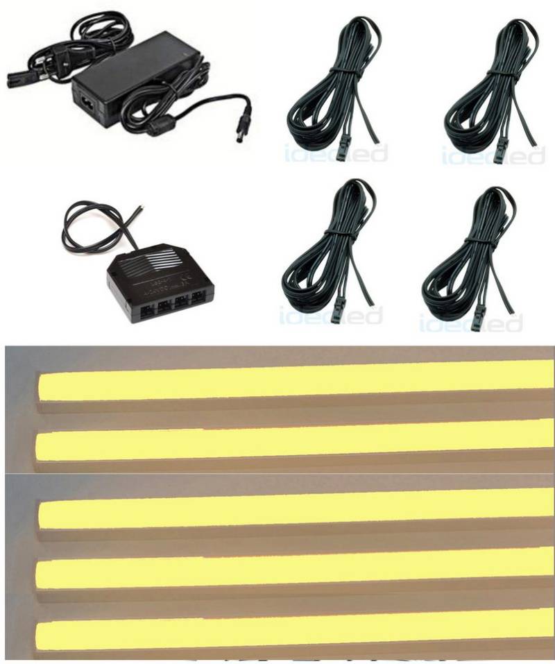 XENON LED Dekolicht 6659 LED COB Regal Beleuchtung 5 x 0,3 m inklusive Netzteil Gelb, Xenon /Gelb XENON LED Dekolicht 6659 LED COB Regal Beleuchtung 5 x 0,3 m inklusive Netzteil Gelb, Xenon /Gelb von XENON