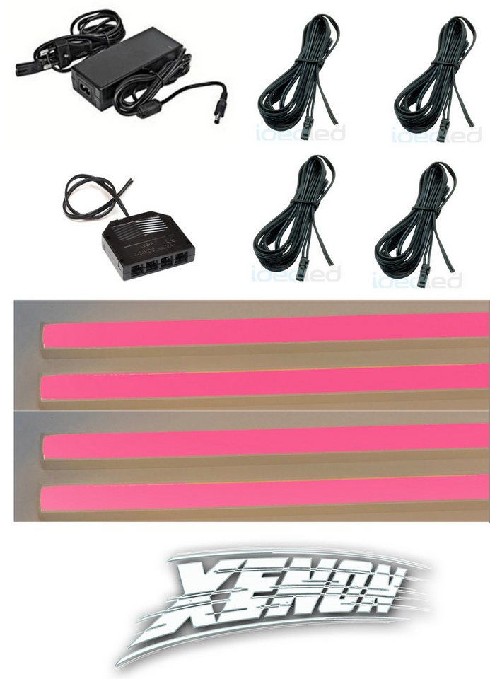 XENON LED Dekolicht 6666 LED Regal Beleuchtung 4x0,75m inklusive Netzteil Lichtfarbe Rot, Xenon / Rot XENON LED Dekolicht 6666 LED Regal Beleuchtung 4x0,75m inklusive Netzteil Lichtfarbe Rot, Xenon / Rot von XENON