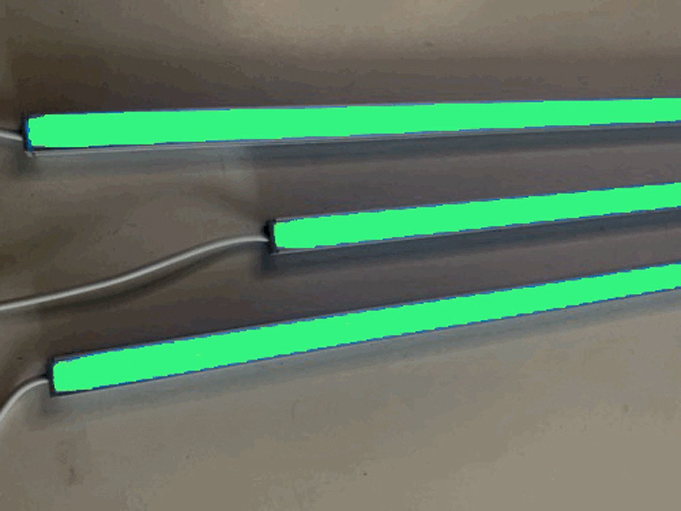 XENON LED Dekolicht 7580 LED Leuchte ALU Schiene Slim 3x1,5m matt Netzteil Grün, Xenon / Grün von XENON