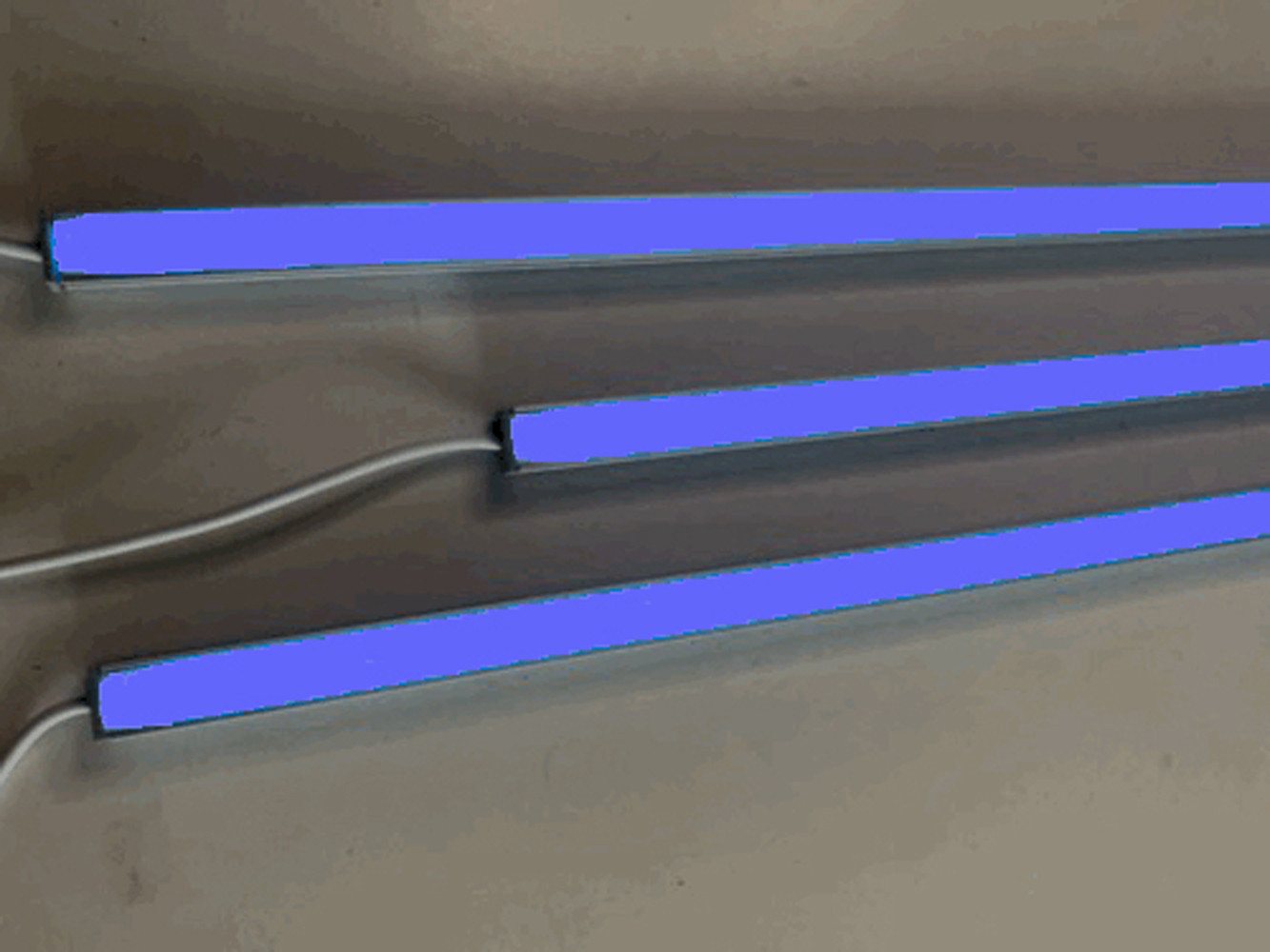 XENON LED Dekolicht 7647 LED Leuchte ALU Schiene Slim 3x1,5m matt Netzteil Blau, Xenon / Blau von XENON