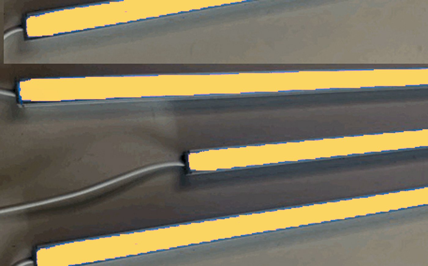 XENON LED Dekolicht 7872 LED Leuchte ALU Schiene Slim 4x1,5m matt Netzteil Orange, Xenon / Orange von XENON