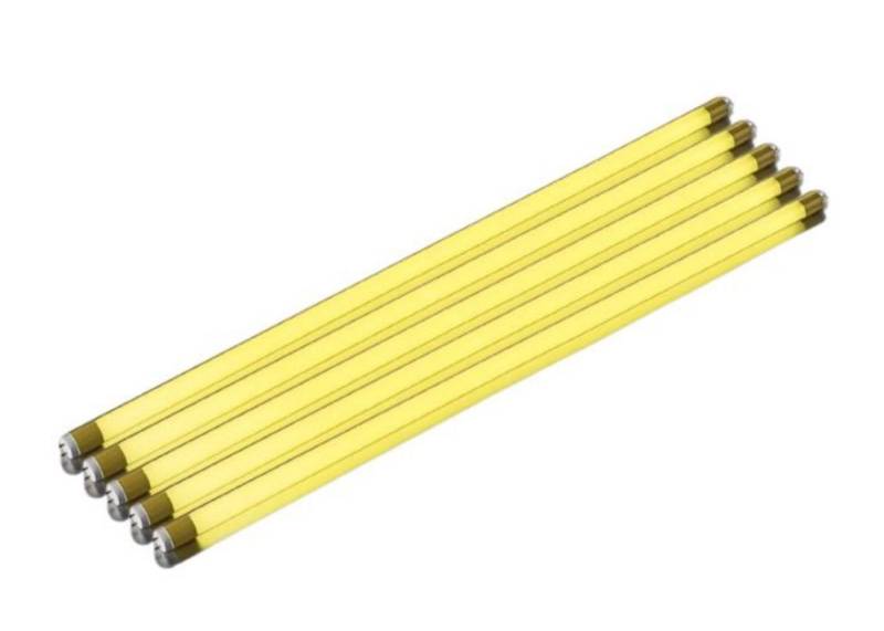 XENON LED Dekolicht 8962 LED Röhre 5erPack 230 Volt 24W T8 150cm 2500 Lm Kunst. Gelb, Xenon / Gelb von XENON