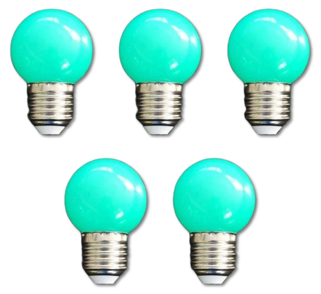 Lichtideen LED-Leuchtmittel 7363 LED Tropfen Lampe 1 Watt grün Sockel E-27 5-er SET, E27, Lichtideen / Grün Lichtideen LED-Leuchtmittel 7363 LED Tropfen Lampe 1 Watt grün Sockel E-27 5-er SET, E27, Lichtideen / Grün von Lichtideen