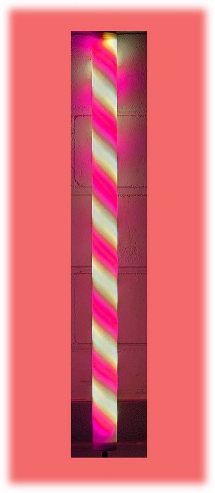 XENON LED Wandleuchte 5941 LED Leuchtstab Zuckerstange" Ø38mm 1530mm 12 Volt Pink-Weiß, LED Band, Xenon / Pink-Weiß" von XENON