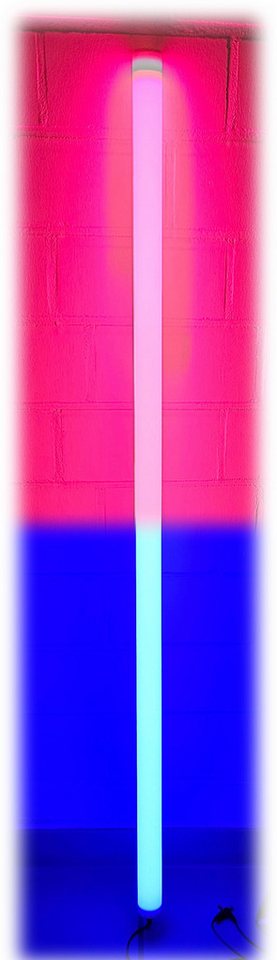 XENON LED Wandleuchte 7227 LED Bunter STAB 1,23m 12 Volt 2-farbig inkl. Netzteil Blau-Pink, LED, Xenon / Blau-Pink von XENON