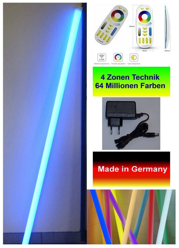 XENON LED Wandleuchte 7938 LED VISION RW 12 Volt 1,23m RGB + Warmweiß bis Kaltweiß Fernb., LED, Xenon / Mehrfarbig von XENON