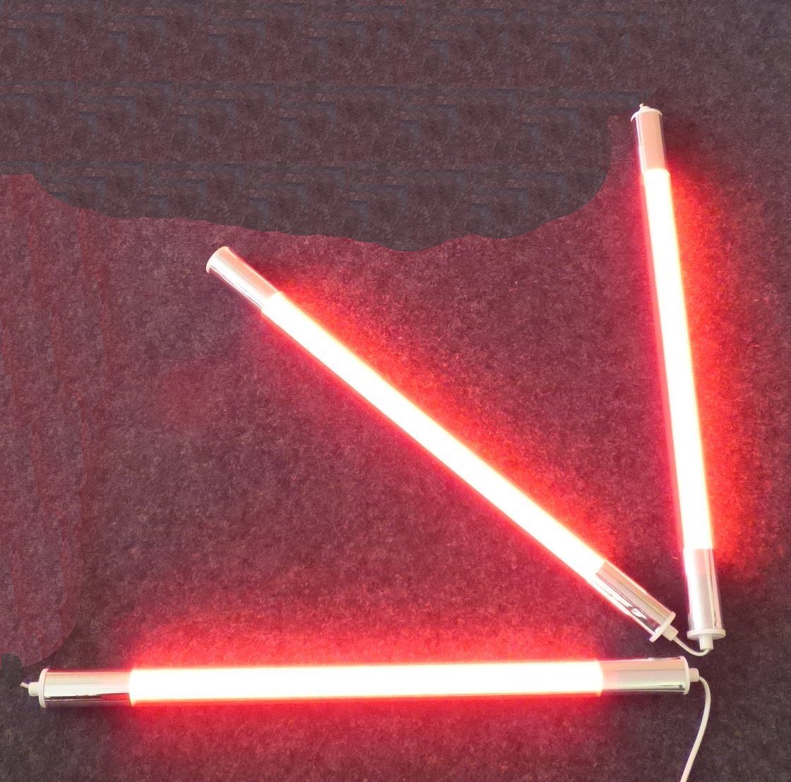 XENON LED Wandleuchte 9229 LED Stab Leuchte DEL 3 x 10 Watt a 65 cm Rot, LED Röhre T8, Xenon XENON LED Wandleuchte 9229 LED Stab Leuchte DEL 3 x 10 Watt a 65 cm Rot, LED Röhre T8, Xenon von XENON