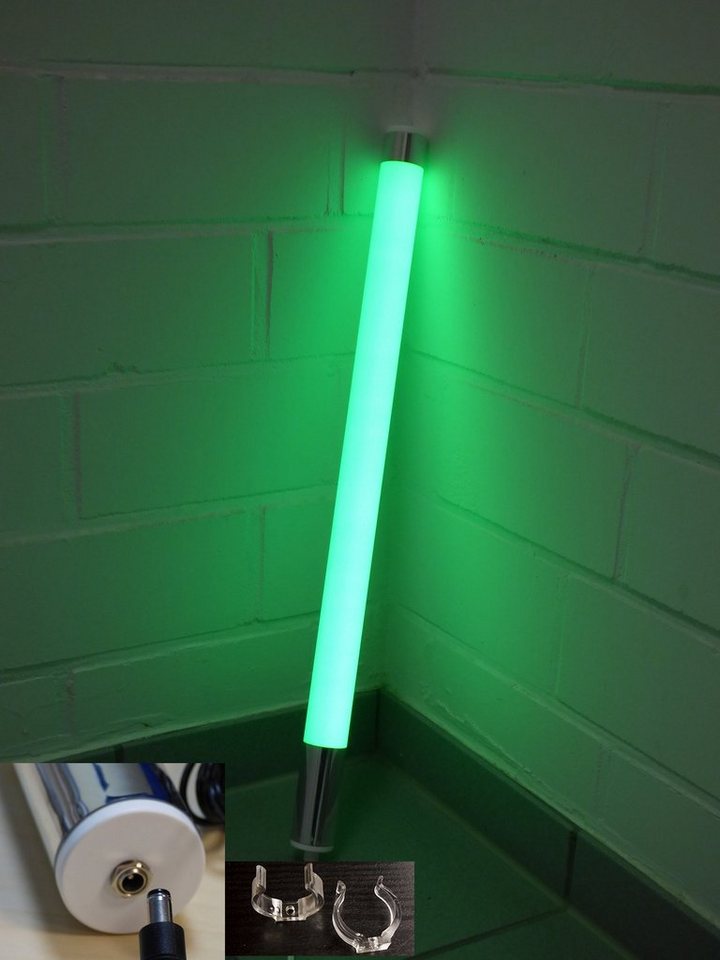 XENON LED Wandleuchte 9734 LED Leuchtröhre matt 12 Volt grün 1,53 m lang Ø 38 mm Stab Lampe, LED, Xenon / Grün von XENON