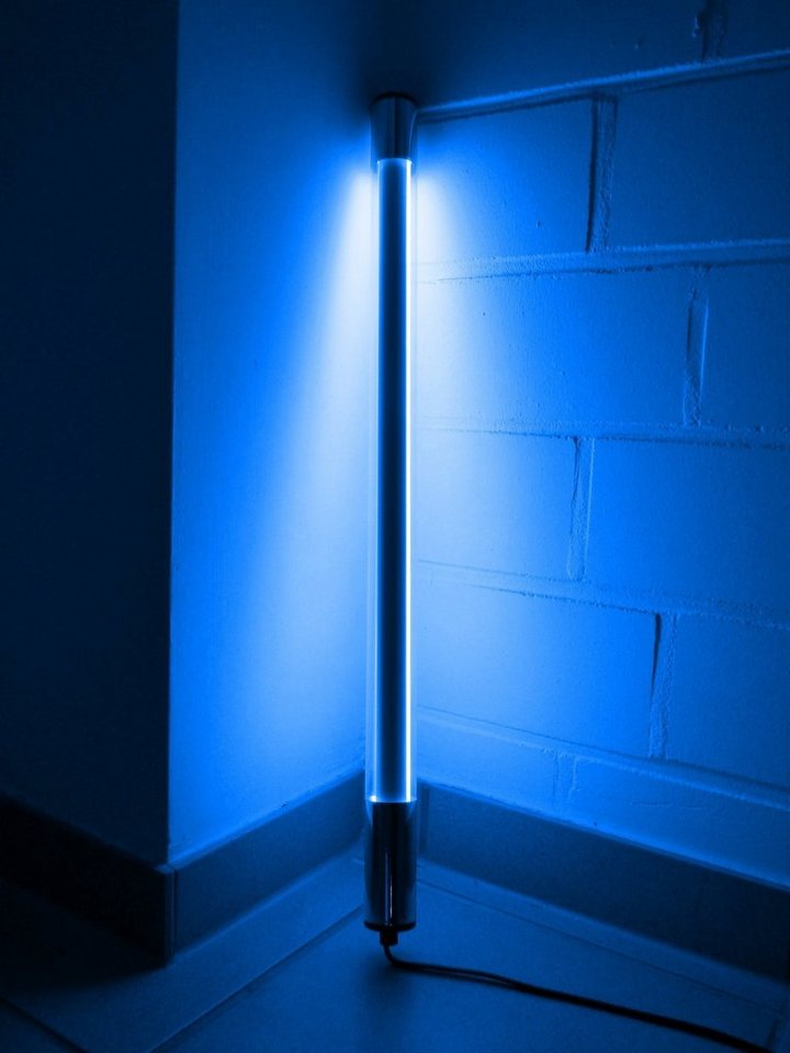 XENON LED Wandleuchte 9769 LED Stab VISION 18W 123cm Kabel weiß Kunststoffröhre Blau, LED, Xenon / Blau von XENON