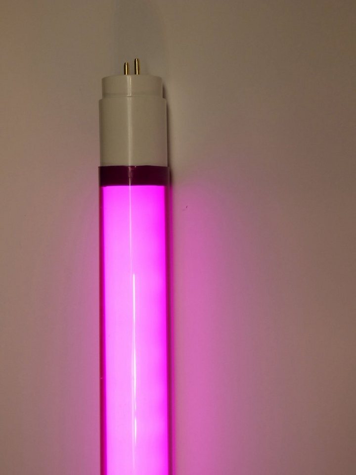 XENON LED Wandleuchte LED Röhre T8 9 Watt 1000 Lumen 0,60m Kunststoff-Röhre Pink, LED Röhre T8, Xenon Pink von XENON