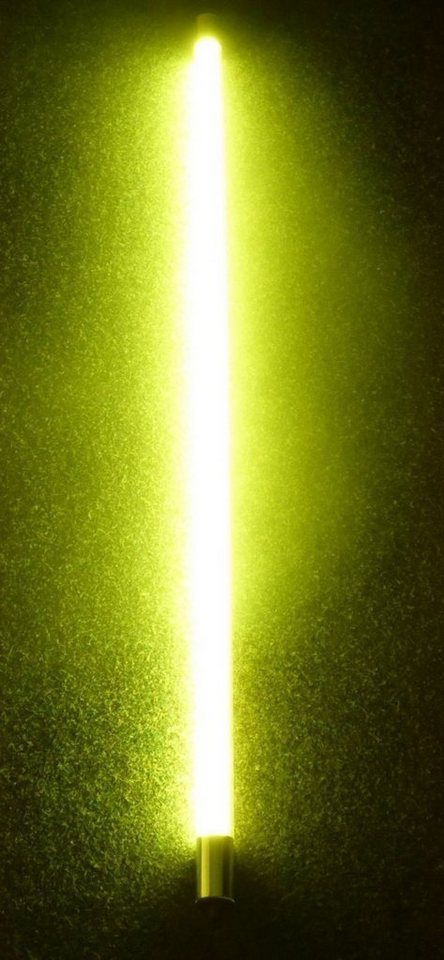 XENON LED Wandleuchte LED Stab VISION 9 Watt 63cm Endkappe Kabel weiß Kunststoffröhre Gelb, LED Röhre T8, Xenon Gelb von XENON