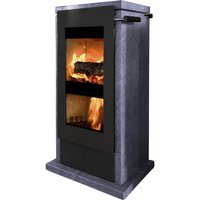 XEOOS® Kaminofen »x5 Patagonia«, Naturstein, 5 kW - grau von XEOOS®