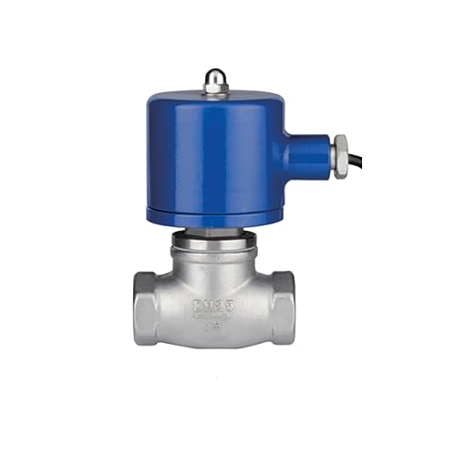 XEOWHUPG DN15-DN65 Edelstahl-Pilotkolben-Magnetventil AC220V 110V Normalerweise geschlossenes Magnetventil for Dampf, Flüssigkeit, Wasser(BSP-110V,DN32) von XEOWHUPG