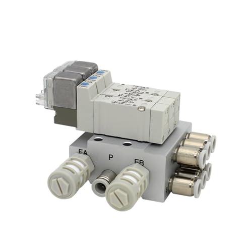 XEOWHUPG SY3140 Magnetventilkombination Einzelelektronisch gesteuertes Zylindersteuerventil SY3140-5LZD SY3140-6LZD 1St(Sy3140-4lzd 6mm,10 Stations) von XEOWHUPG
