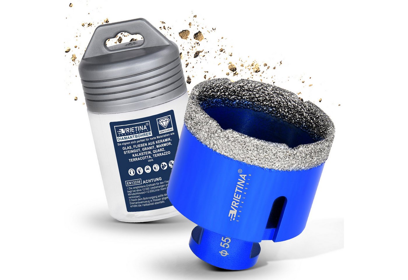 XERSEK Bohrkrone Diamantbohrkrone Vakuumlötung M14, Ø6-150mm Fliesenbohrer Trockenbohr., Schnelles Diamantbohrer für Fliesen, Granit, Marmor Keramik, Langlebig, Rost Hitzebeständig, Hohe Bohrgeschw. 3x läng. Lebensdauer XERSEK Bohrkrone Diamantbohrkrone Vakuumlötung M14, Ø6-150mm Fliesenbohrer Trockenbohr., Schnelles Diamantbohrer für Fliesen, Granit, Marmor Keramik, Langlebig, Rost Hitzebeständig, Hohe Bohrgeschw. 3x läng. Lebensdauer von XERSEK