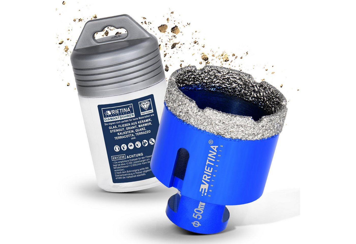 XERSEK Bohrkrone Diamantbohrkrone Vakuumlötung M14, Ø6-150mm Fliesenbohrer Trockenbohr., Schnelles Diamantbohrer für Fliesen, Granit, Marmor Keramik, Langlebig, Rost Hitzebeständig, Hohe Bohrgeschw. 3x läng. Lebensdauer XERSEK Bohrkrone Diamantbohrkrone Vakuumlötung M14, Ø6-150mm Fliesenbohrer Trockenbohr., Schnelles Diamantbohrer für Fliesen, Granit, Marmor Keramik, Langlebig, Rost Hitzebeständig, Hohe Bohrgeschw. 3x läng. Lebensdauer von XERSEK