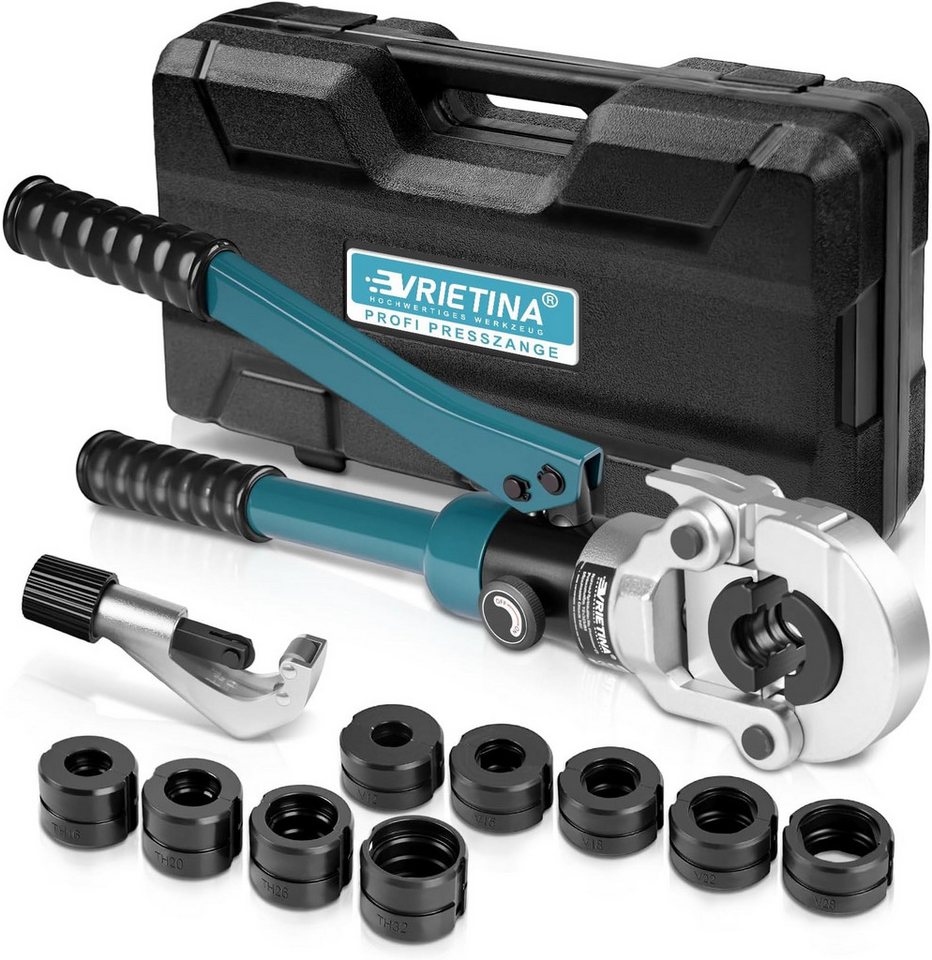 XERSEK Crimpzange Presszange Handpresszange V-Kontur TH-Kontur f. Kupferrohr Verbundrohr, mit Rohrabschneider mit V12 V15 V18 V22 V28, & TH16 TH20 TH26 TH32 XERSEK Crimpzange Presszange Handpresszange V-Kontur TH-Kontur f. Kupferrohr Verbundrohr, mit Rohrabschneider mit V12 V15 V18 V22 V28, & TH16 TH20 TH26 TH32 von XERSEK