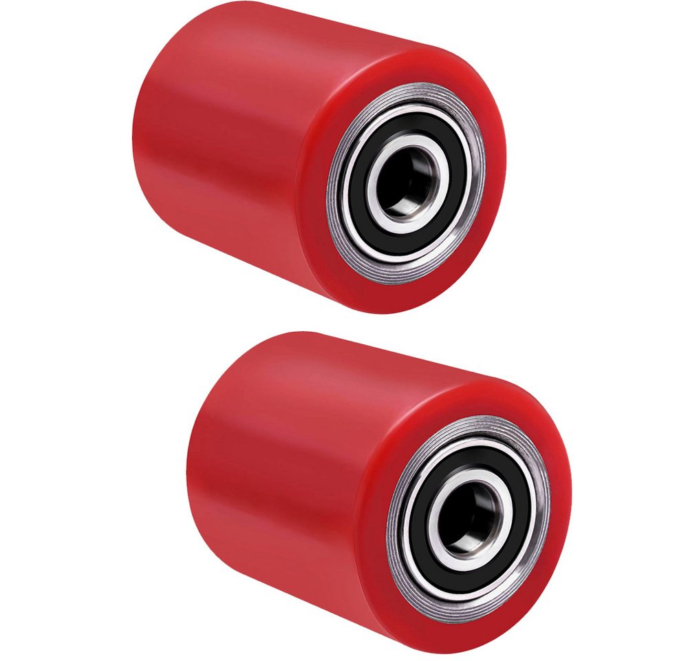 XERSEK Hubwagen Rollen 2X Polyurethan Laufrollen 80x100mm Max.700kg Achse 20mm, Hubwagenrollen Palettenrollen Ersatzrollen Räder Rollen für Hubwagen XERSEK Hubwagen Rollen 2X Polyurethan Laufrollen 80x100mm Max.700kg Achse 20mm, Hubwagenrollen Palettenrollen Ersatzrollen Räder Rollen für Hubwagen von XERSEK