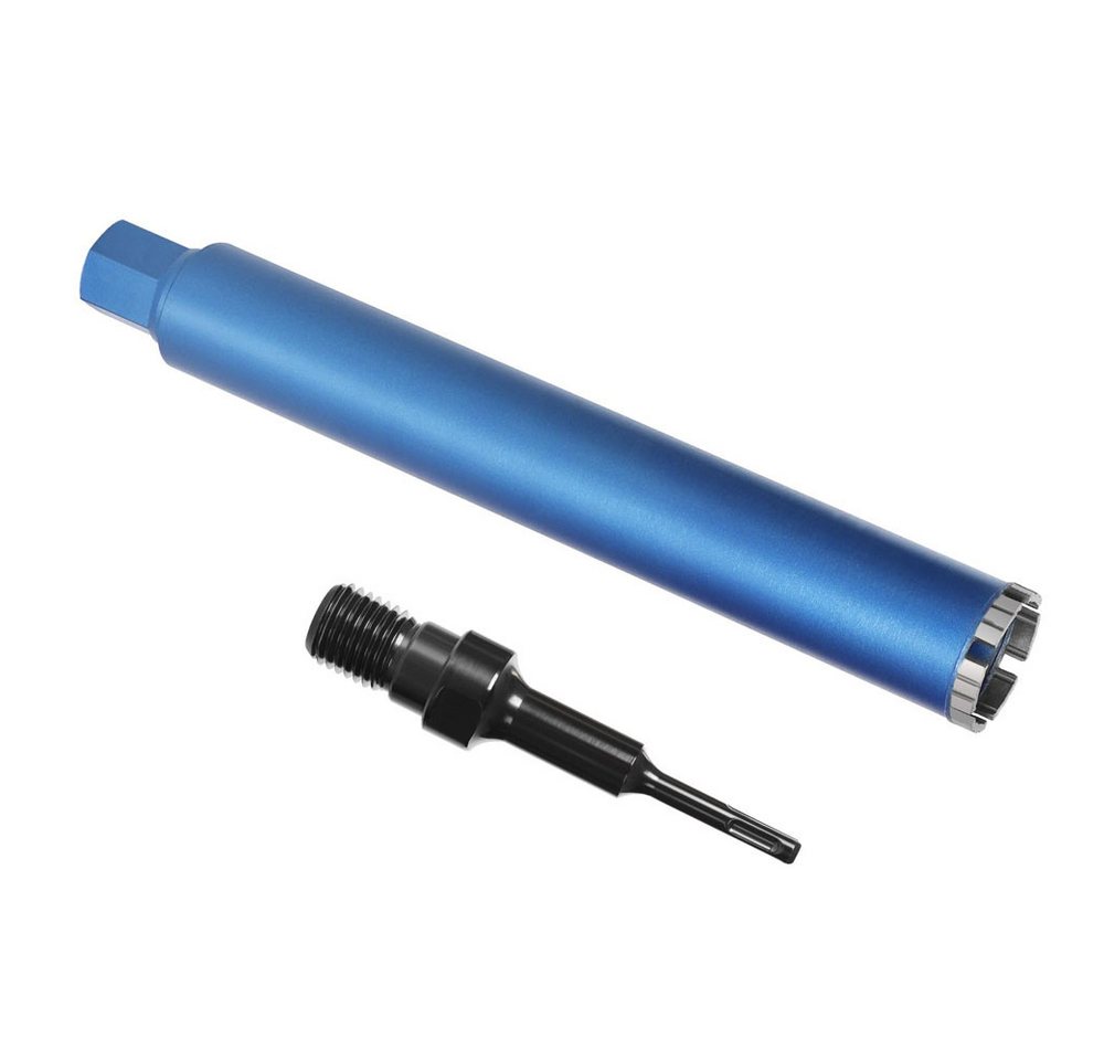 XERSEK Kernbohrer Turbo Diamantbohrkrone Nass Trocken Kernbohrer Dosenbohrer 52-200mm, 1 1/4", Gesamtlänge 460 mm, Segment 10mm, Premium Diamant Bohrkrone Nassbohrkrone Trockenbohrkrone für Beton von XERSEK