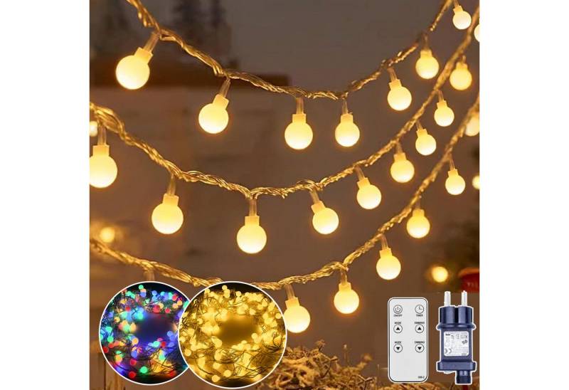 XERSEK LED-Lichterkette Dimmbare Lichtergirlande mit Fernbedienung, 5–20m, Warmweiß/Kaltweiß, 144-600 LEDs, 8-11 Lichtmodi, Timer, IP44, Kettbar XERSEK LED-Lichterkette Dimmbare Lichtergirlande mit Fernbedienung, 5–20m, Warmweiß/Kaltweiß, 144-600 LEDs, 8-11 Lichtmodi, Timer, IP44, Kettbar von XERSEK