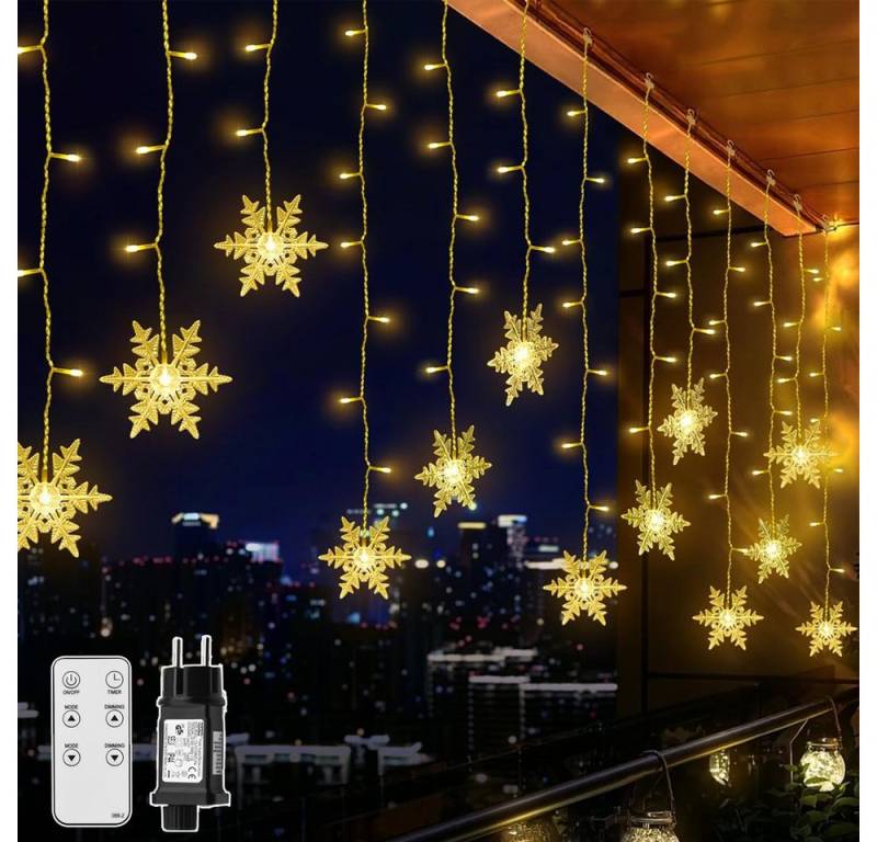 XERSEK LED-Lichterkette Dimmbare Lichtergirlande mit Fernbedienung, 5–20m, Warmweiß/Kaltweiß, 144-600 LEDs, 8-11 Lichtmodi, Timer, IP44, Kettbar XERSEK LED-Lichterkette Dimmbare Lichtergirlande mit Fernbedienung, 5–20m, Warmweiß/Kaltweiß, 144-600 LEDs, 8-11 Lichtmodi, Timer, IP44, Kettbar von XERSEK