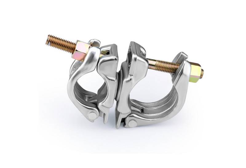 XERSEK Rohrschelle Drehkupplung Gerüst 48-60 mm Feuerverzinkt S235JR Stahllegierung, (Set, 360° Drehbare Gerüstkupplung für Rundrohre, Rostfrei, Stabile), Schnelle Montage und Sichere Befestigung von Rohren von XERSEK