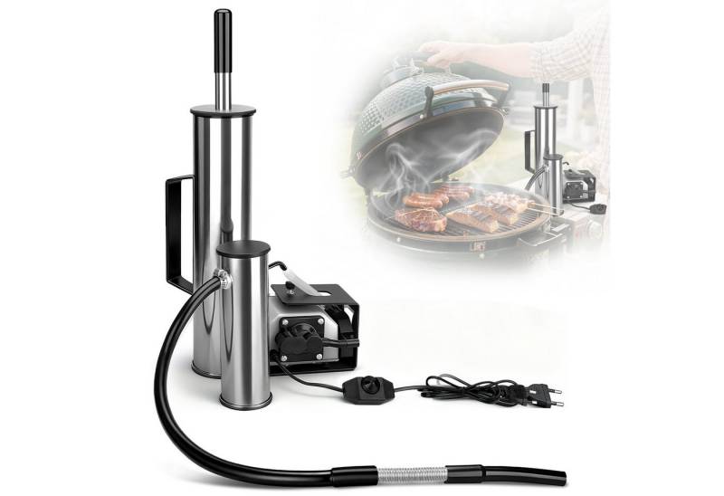 XERSEK Smoker 25W Kaltrauchgenerator mit Griff Teerabscheidung Wind Einstellbar, Set, inkl.Teerabscheidung, Brennstoffpresse, Luftpumpe Max.55L/min, Kaltrauchgerät Smoker Räuchergenerator zur Feiertag Party Hausgebrauch XERSEK Smoker 25W Kaltrauchgenerator mit Griff Teerabscheidung Wind Einstellbar, Set, inkl.Teerabscheidung, Brennstoffpresse, Luftpumpe Max.55L/min, Kaltrauchgerät Smoker Räuchergenerator zur Feiertag Party Hausgebrauch von XERSEK
