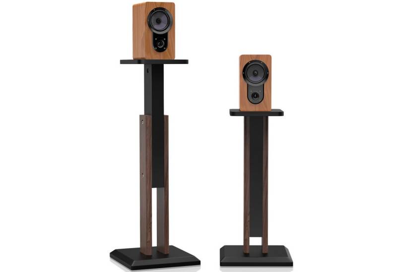 XERSEK TV-Regal HiFi Rack Medienständer mit schwenkbaren Rollen LED dimmbar per App, Lautsprecherständer 4-5 stöckiger auf Rollen Holz und Metall, HiFi-Ständer Set Für Wohnzimmer Schlafzimmer Büro XERSEK TV-Regal HiFi Rack Medienständer mit schwenkbaren Rollen LED dimmbar per App, Lautsprecherständer 4-5 stöckiger auf Rollen Holz und Metall, HiFi-Ständer Set Für Wohnzimmer Schlafzimmer Büro von XERSEK