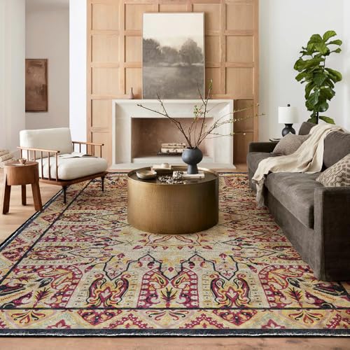 Moderner Designer Teppich rutschfest Waschbar Teppich Retro-Farb-MusterHomeDekorativeTeppiche,110x190cm Moderner Designer Teppich rutschfest Waschbar Teppich Retro-Farb-MusterHomeDekorativeTeppiche,110x190cm von XESZIEO