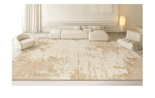 XESZIEO Moderner Designer Teppich rutschfest Waschbar Teppich Abstraktes BraunHomeDekorativeTeppiche,110x190cm von XESZIEO