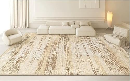 XESZIEO Moderner Designer Teppich rutschfest Waschbar Teppich Abstraktes BraunHomeDekorativeTeppiche,110x190cm von XESZIEO