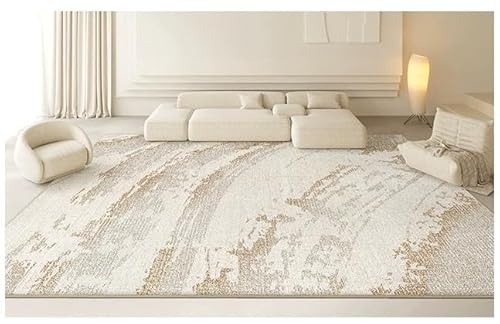 XESZIEO Moderner Designer Teppich rutschfest Waschbar Teppich Abstraktes BraunHomeDekorativeTeppiche,110x190cm von XESZIEO